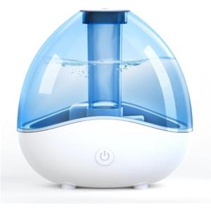 Ultrasonic Cool Mist Humidifier, Quiet Air Humidifier for Bedroom, Office 1.5L Removable Tank, Night Light, Auto Shut Off Blue(Blue)