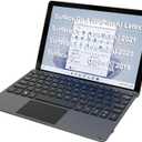 Arteck Microsoft Surface Go Type Cover, Ultra-Slim Portable Bluetooth Wireless Keyboard with Touchpad for Latest Surface Go 4, 3 (2021), 2 (2020) and Built-in Rechargeable Battery