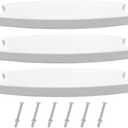 3-Pack 18" Universal Pool Ladder Steps Replacement, Heavy-Duty Molded Plastic Ladder Rung Step for Above-Ground and In-Ground Pools