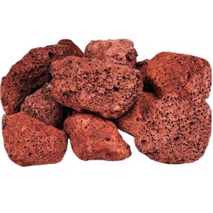Tfwadmx Aquarium Red Lava Rock 10 Pack Fish Tank Volcanic Pumice Stones for Betta Fish Shrimp (1.96''-3.14'')