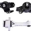 3PCS Engine Motor & Transmission Mount fit for Hyundai Sonata Kia Optima 2.0L 2.4L 2011 2012 2013 2014 2015, A71034 A71001 A7197 Engine Motor & Trans Mount Set