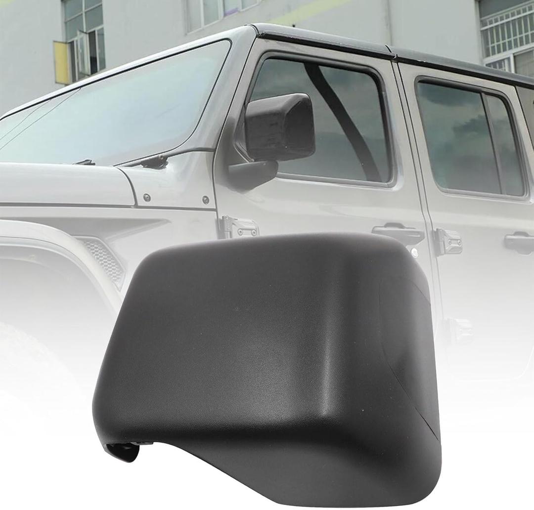 Priprilod Left Mirror Cover Cap Trim Compatible With Jeep Wrangler JL Gladiator 2018-2023 Side Door Rearview Mirror Cover (Left side) 68361961AA