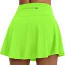 LXNMGO Women's High Waist Pleated Tennis Skirt with 4 Pockets Lightweight Athletic Golf Skorts Skirts for Running Workout (Medium, Green)