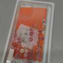 GVIEWIN for iPhone 13 Case Floral, with Screen Protector&Camera Lens Protector,[Non Yellowing] Soft Shockproof Clear Phone Protective Cover for Women, Flower Pattern Design 6.1"(Alcea/Red)