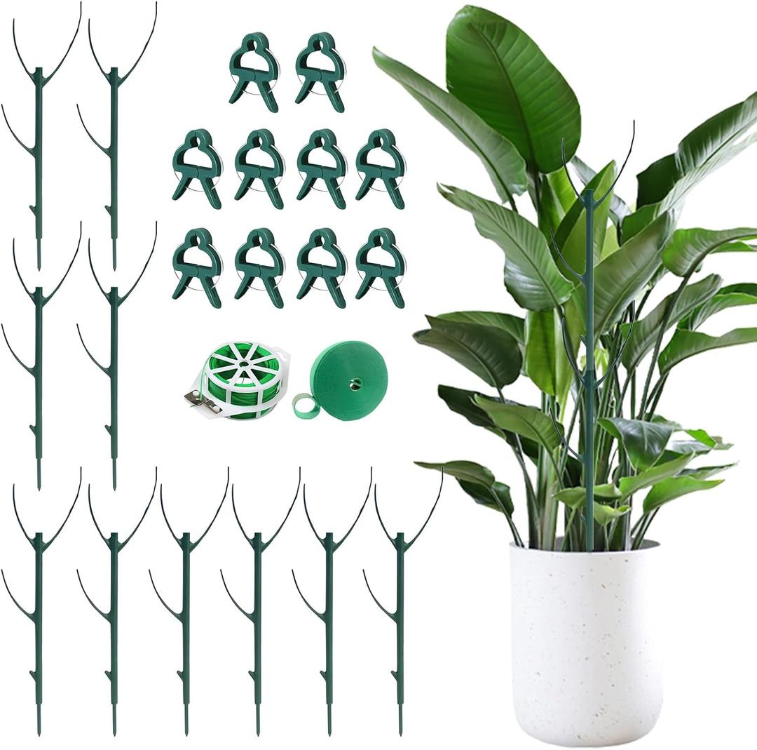 10pcs Stackable Monstera Plant Support,Plant Stakes for Indoor and Outdoor Plants Use,for Garden Stakes for Pothos, Philodendron & Vine Plants