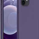 Miracase Compatible with iPhone 12 Case and iPhone 12 Pro Case, Liquid Silicone Gel Rubber Full Body Protection Shockproof Drop Protection Phone Case for iPhone 12/12 Pro 6.1 Inch, Dark Purple