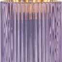 Purple Makeup Brush Holder, Glass Toothbrush Holders for Bathrooms, Gold Pen Holder for Desk, Vintage Make Up Brush Holder Vanity Organizer for Brushes, Lipstick, Eyebrow Pencil