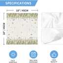 Horaldaily Spring Summer Cloth Napkins 18 x 18 Inch, Wild Flowers Floral Party Dinner Decoration Washable Napkins Set of 6