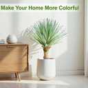 23.6inch Artificial Agave Plant with 160 Leaves Faux Floor Plant Large Fake Agave Plant with Black Pot, Realistic Artificial Plants for Indoor Porch Home Decor Outdoor Patio Garden(2Pcs)