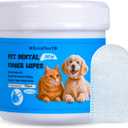 PET Teeth Cleaning Wipes for Dogs & Cats,Gentle Pet Dental Care Wipes with Massaging Micro-Brushing Beads, Remove Bad Breath & Plaque.Dog Toothbrush & Tooth Brushing Kit-Unscented