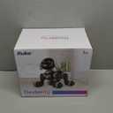 Ruko 18011 Robot Dog Toy, Smart Interactive Puppy with 30+ LED Faces, Remote & Gesture Control, Programmable Electronic Pet for Kids Ages 38, Black & Gold