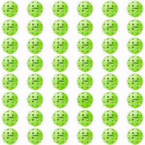 Navona 48 Pack Premium 40-Holes Outdoor Pickleball Balls, Meet USAPA Official Requirement, Perfectly Balanced, High Bounce True Flight, Durable Outdoor Pickleball Set, 2.9"