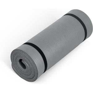 CAP Barbell 1-Inch High Density Exercise Yoga Mat with Strap | Multiple Colors