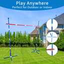 46-Piece Limbo Game for Kids and Adults - Professional Indoor/Outdoor Limbo Set Party Games, Backyard Carnival Games, Beach Lawn Games, Luau Birthday Game with Carry Bag