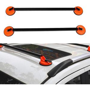36 Inch Universal Roof Rack Cross Bars, Suction Cup Mount Car Rooftop Cargo Luggage Carrier, Trucks Steel Crossbars Cargo Roof Rack for SUV Vehicles, Oreiletz8mybg4irn