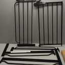 REGALO EXTRA WIDE SAFETY GATE (29-49"W x 30"H, Black)