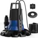 1/2 HP Automatic Pool Cover Pump 3148 GPH Submersible Sump Pump Inground & Above Ground, Heavy Duty Water Pump with 25 Feet Power Cord for Swimming Pool Garden Pond Basement Window Well