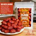 Jujube Dates Bulk,1lb (454g) Family Size | Selected Natural Dried Red Dates Fruit, No Additives | Dried Fruit for Snacking, Tea, Baking, Cooking, and Desserts (EXP 07/14/27)