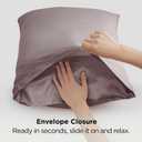 Bedsure Satin Pillowcase 2 Pack Similar to Silk Pillow Cases Standard Size, Pillow Case for Sleeping Women with Envelope Closure, Gifts for Women Men, Dusty Rose, 20x26 Inches, 2pcs
