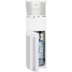 Igloo Bottom-Loading Water Dispenser Water Cooler Dispenser with Hot, Cold & Temperature Settings- Electric Water Dispenser Fits 3- & 5-Gallon Jugs with Child Safety Lock Office Use White Stainless