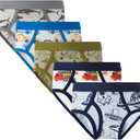 Family Feeling Little Boys' Cotton Boxer Brief Soft Underwear 6-7