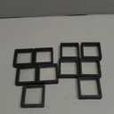 10 Pack Jewelry Gift Boxes 2.75 x 2.75 x 0.78 Inch Transparent Jewelry Box,Small Gift Boxes for Jewelry Earrings Necklaces Handmade Bangles Bracelets(Black and white)