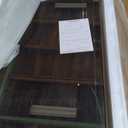 LOAAO 84X32 Inch Brushed Nickel Bathroom Mirror, Rounded Rectangle Silver Metal Frame Mirror, Brushed Nickel, Anti-Rust, Hangs Horizontally or Vertically