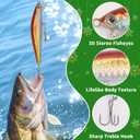 2 x 2025 Fishing Advent Calendar, Fishing Bait Set, Lure and Fish Hooks, 26 Days of Christmas Fishing Equipment, Christmas Countdown Advent Calendar, for Adult Men and Teen Boys