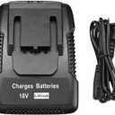 18V R86092 Battery Charger Compatible with Ridgid 18V NiCd or Lithium-Ion Batteries BL1218 R840087, R840083,R840085, R840086, AC840089, AC840085, AC840086,AC840087P etc