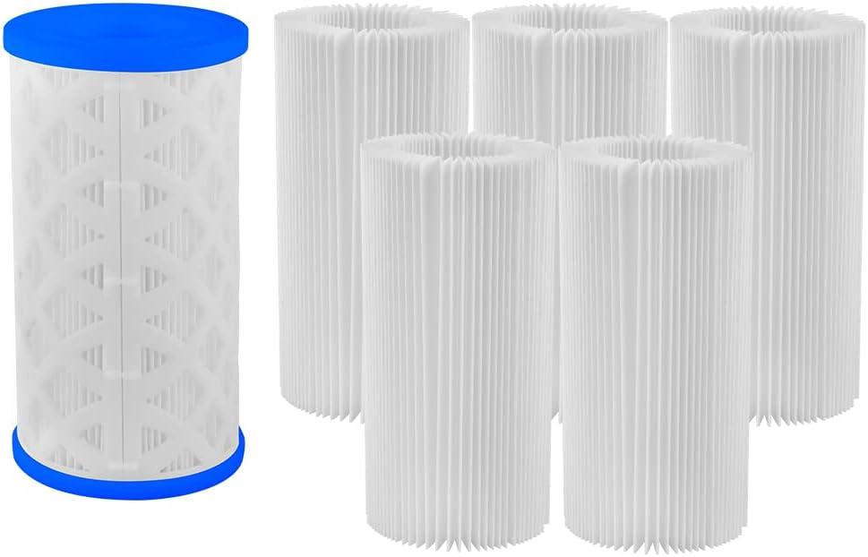 Pack of 6 Pool Filter Cartridge Type A, C or III, Accessories for Above Ground Pools, Pool Filters Type A/C Replacement Kit for 29000E 59900E, Reusable Pool Filter for Filter Pump