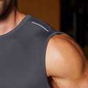 COOFANDY Men's Sleeveless Shirt Quick Dry Workout Tank Top Gym Muscle T Shirts Sport Athletic Tanks Moisture Wicking, Large