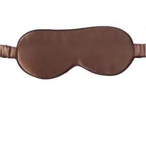 100% Nature Double-Sided Mulberry Silk Shading Eye Mask with Silk Strap, Coffee