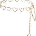 Long Tassel Waist Chain Belt for Women, Adjustable Metal Body Belly Belt Chain for Dress