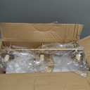 3-Light Bathroom Light Fixtures, Brushed Gold Vanity Lights for Bathroom with Milky White Glass Ball Shade, 18.9 inch Bathroom Lighting Fixtures Over Mirror, Wall Sconce for Bedroom(Bulb Not Included)