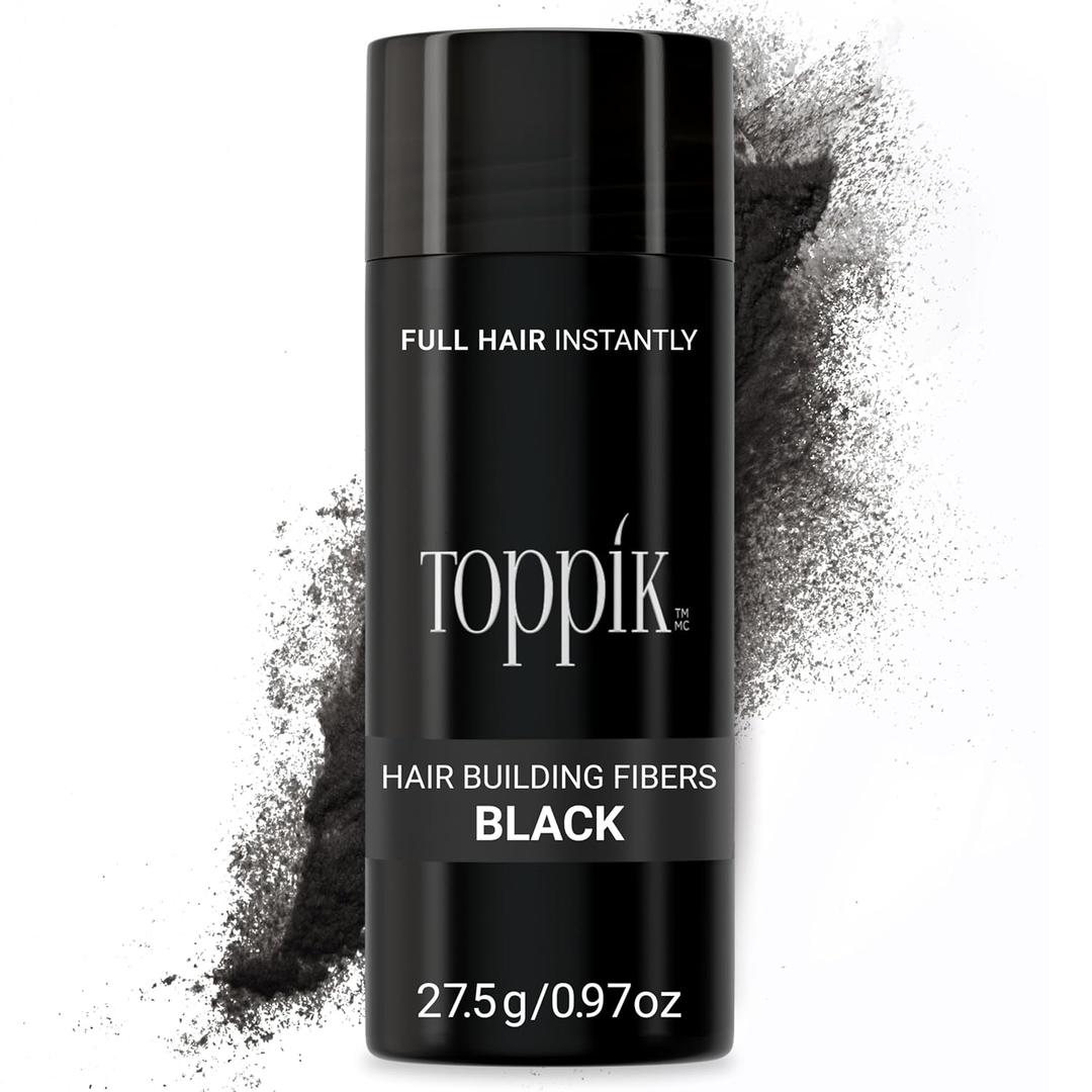 Toppik Hair Building Fibers, Fill In Fine or Thinning Hair Instantly Thicker, Fuller Looking Hair 9 Shades,4 size options