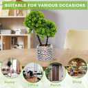 Small Fake Plants with Marble Planter, Fake Potted Plants Artificial Decor for Coffee Table Desk Shelf, 11.81" Faux Plants Indoor for Living Room Bathroom Bedroom Entryway Office