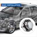 MACEL 515054 (2WD ONLY) Front Wheel Bearing Hub Assembly Compatible with 00-06 Chevy Tahoe, 99-06 Silverado 1500,00-06 Suburban 1500, GMC Yukon, 99-06 Sierra 1500, 02-06 Cadillac Escalade 6Lugs W/ABS