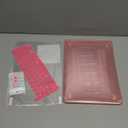 DONGKE for MacBook Pro 13 inch Case 2023 2022 2021 2020 Release Model A2338 M2/M1 A2289 A2251 with Touch Bar & Touch ID, Glitter Bling Plastic Hard Shell Case & Keyboard Cover, Star Pink