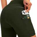 Women's 4D Padded Bike Shorts 5"/7" Riding Underwear Cycling Bicycle Road Biking Cycle Shorts for Women Zipper Pockets, Size M