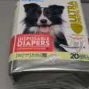 Paw Inspired 20ct Disposable Dog Diapers | Female Dog Diapers Ultra Protection | Diapers for Dogs in Heat, Excitable Urination, or Incontinence (Large)