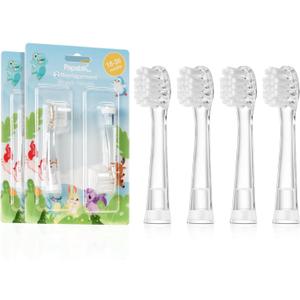 Papablic Replacement Toothbrush Heads - 4 Count | Compatible BabyHandy & Toddler Sonic Electric Toothbrushes (18-36 Months)