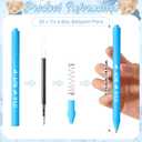 Sintuff 50 Set Baby Shower Favors for Guest 1 Thank You for Coming Sign 50 Ballpoint Pens 50 Thank You Cards with Twine Fall Baby Shower Return Gifts for Gender Reveal(Blue,Bear)
