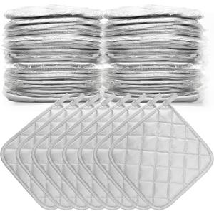 26PCS Pot Holders, Thick Mitts Square Hotpads, Cotton Quilted, Polyester Silver Coated Fabric Up to 450F Heat Resistant, Fall Batting Aid for Heavy-Duty Cooking Pan Oven & Kitchen Clearance