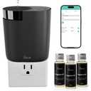 MQLMF Waterless Plug in Diffuser, 800 Sq Ft, No Wobble Secure Wall Fit, Adjustable Timer & Scent Intensity,App Control,Essential Oil Plug in Wall Diffuser, Includes 2 x 20ml Fragrance Oils - Black