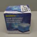 RICHMYC Ocean Wave Projector Light, 16 Colors Gradual Rotating Water Lamp with Remote Control, Beach Decor Sea Themed Northern Lights Projector for Office Bedroom Bar Restaurant(Plug in 4.7in)