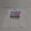 Pink Or Blue Daddy Loves You Gender Reveal Baby Announcement T-Shirt M