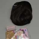 Eawwii Long Dark Brown Wig with Bangs for Women, 4x4 Realistic Scalp,Free Parting, Layered Hairstyle Synthetic Heat Resistant for Daily Party Use 26 inch