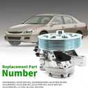 21-5341 Power Steering Pump with Pulley Compatible with Accord 2003-2007 L4 2.4L 56110RAAA01 96-5341