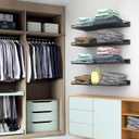 Wall Mounted Storage Shelf for Garage, 4 Pack Metal Shelf Rack, 23.6 inches x 12.2 inches x 1.95 inches