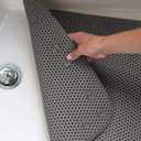 Bathtub Mat Non Slip, Bath Mat for Tub Non Slip, Tub Mat Extra Large 36 x 17 in, Bathtub Mat with Suction Cups & Drain Holes, Soft Foam, Machine Washable, Dark Grey